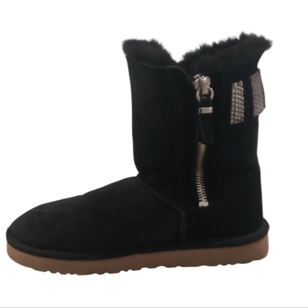 Ugg Metallic Double zipper Patterned Winter Boots… - image 6